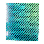 Carbon Fiber G10 Hybrid Plate Matte/Gloss -Seafoam and Tiffany Blue - 6" x 7" x .125"