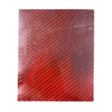 Carbon Fiber G10 Hybrid Plate Matte/Gloss - Red and Navy - 6" x 7.375" x .125"